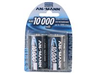 Ansmann 2x D NiMH 10,000mAh Batteries