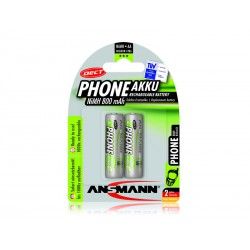Ansmann Mignon 800 DECT AA Batteries (2x 800mAh)