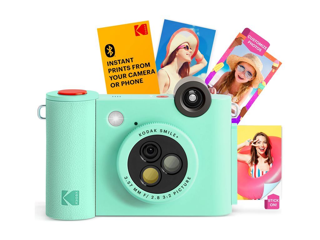 Kodak Smile+ Digital Camera - Instant Print Photo Compact - 5.0 MP - Bluetooth - Green