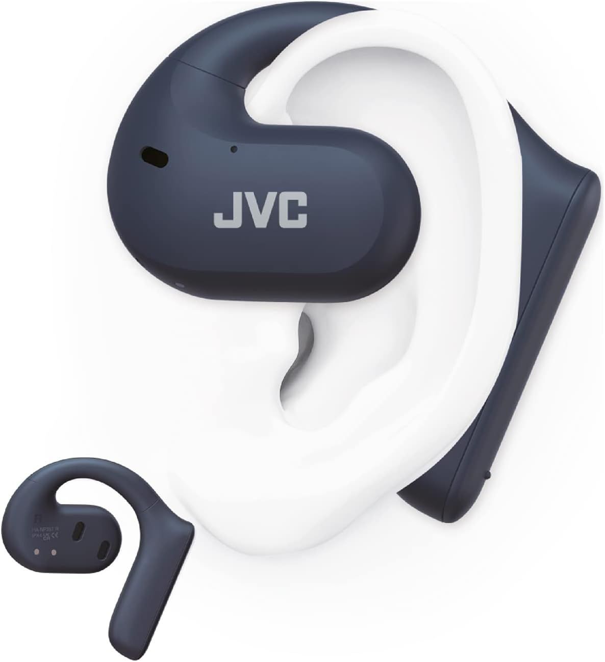 Casques JVC sans fil Bluetooth Open Ear, TWS, Bleu