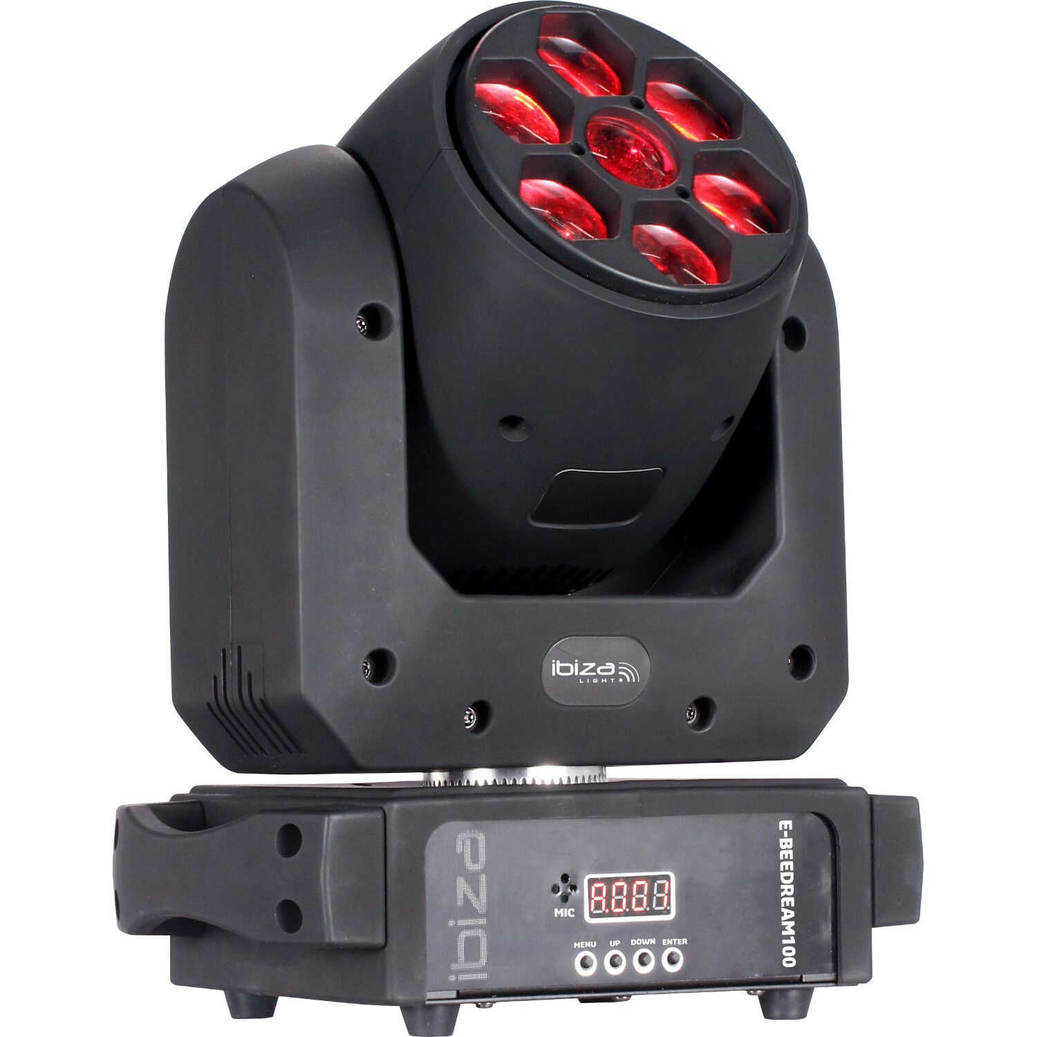Ibiza Light E-BEEDREAM100 - 100W White LED Lyre + 6 x 10W B-EYE RGBW