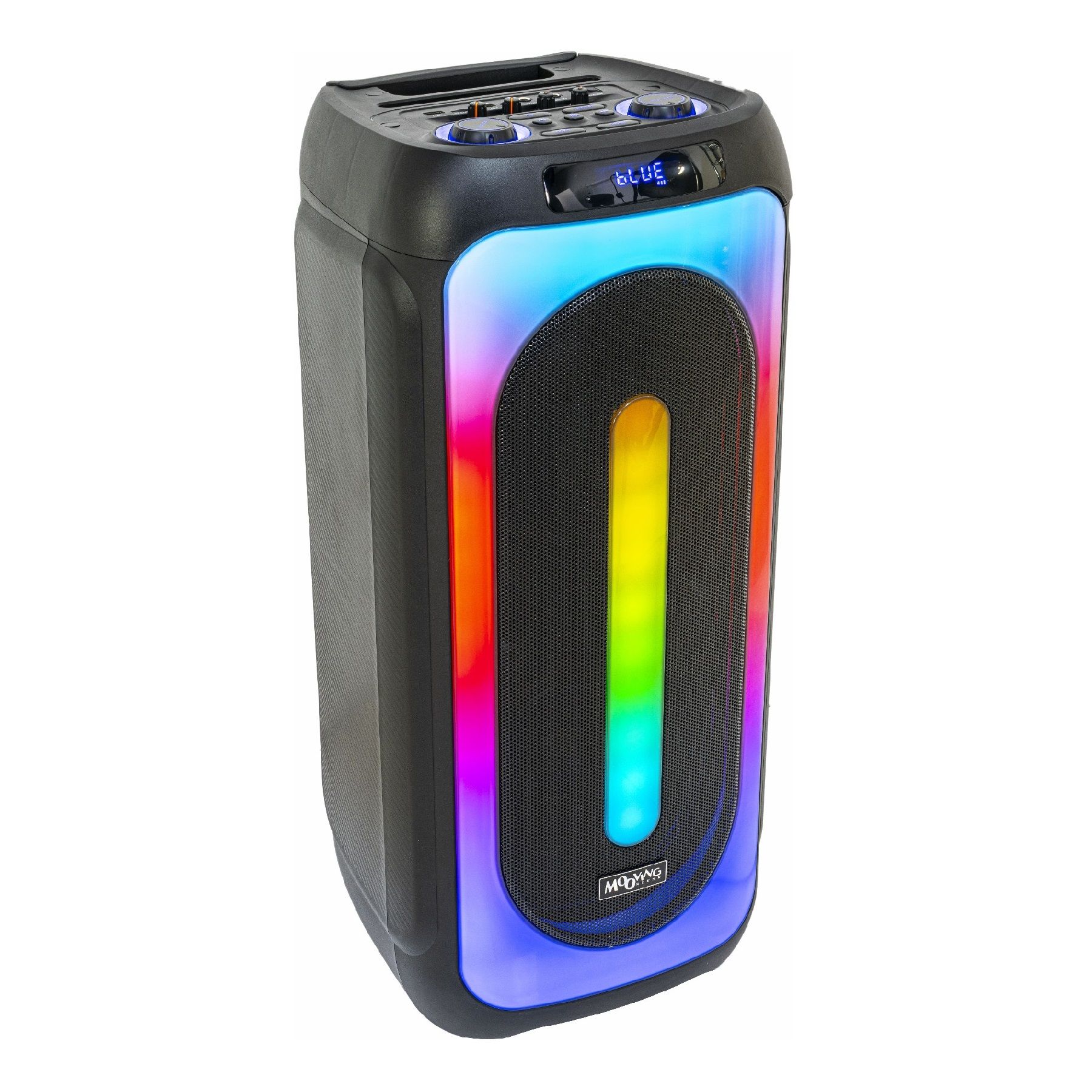 Mooving Sound MS-MAGIC-SOUND1000 - 1000W Bluetooth Active RGB Speaker (BT, USB, TF, FM, TWS, RC, 2xHF MICS, RGB)