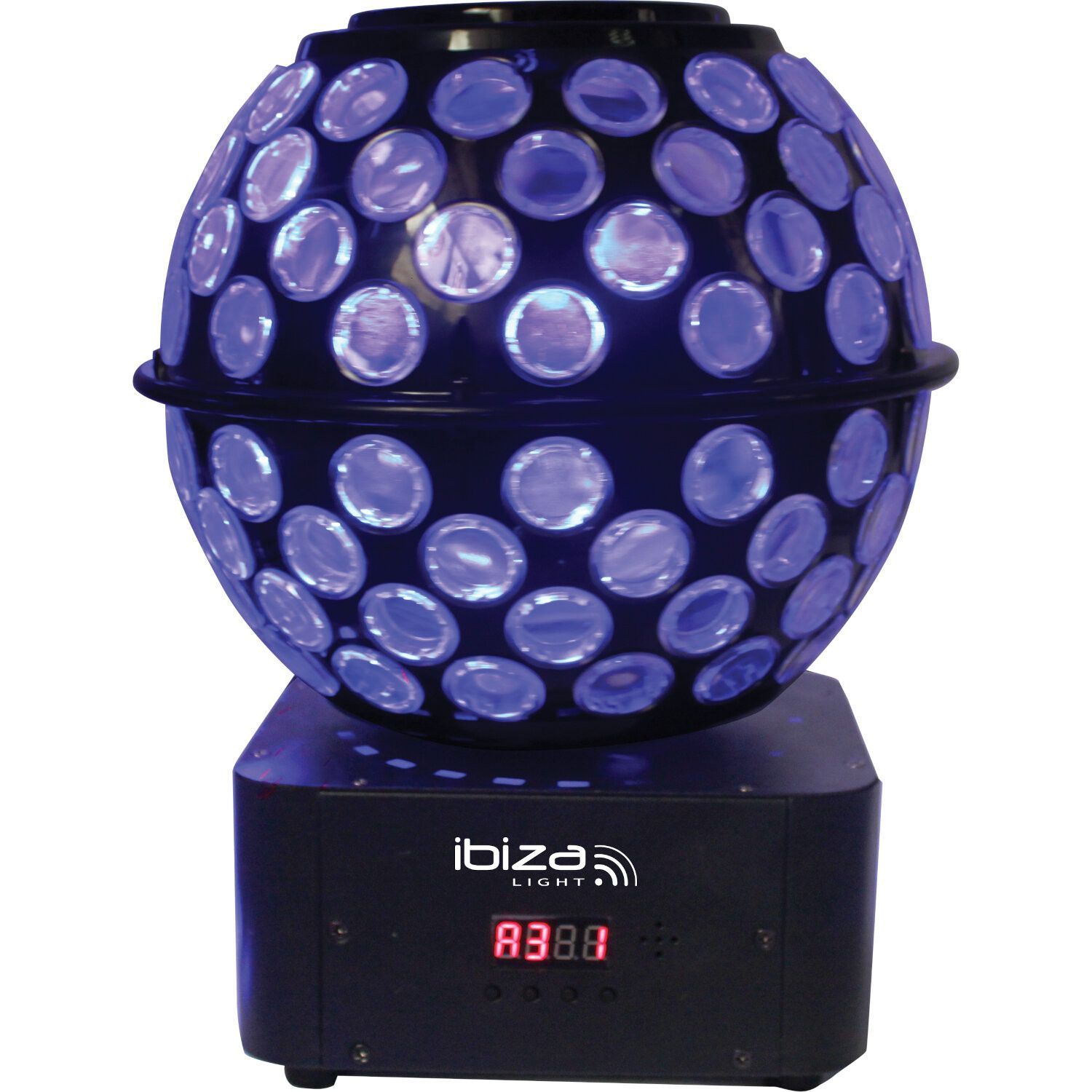 Ibiza Light Starball GOBOS-FAISCEAUX RGBW Double Effect Light