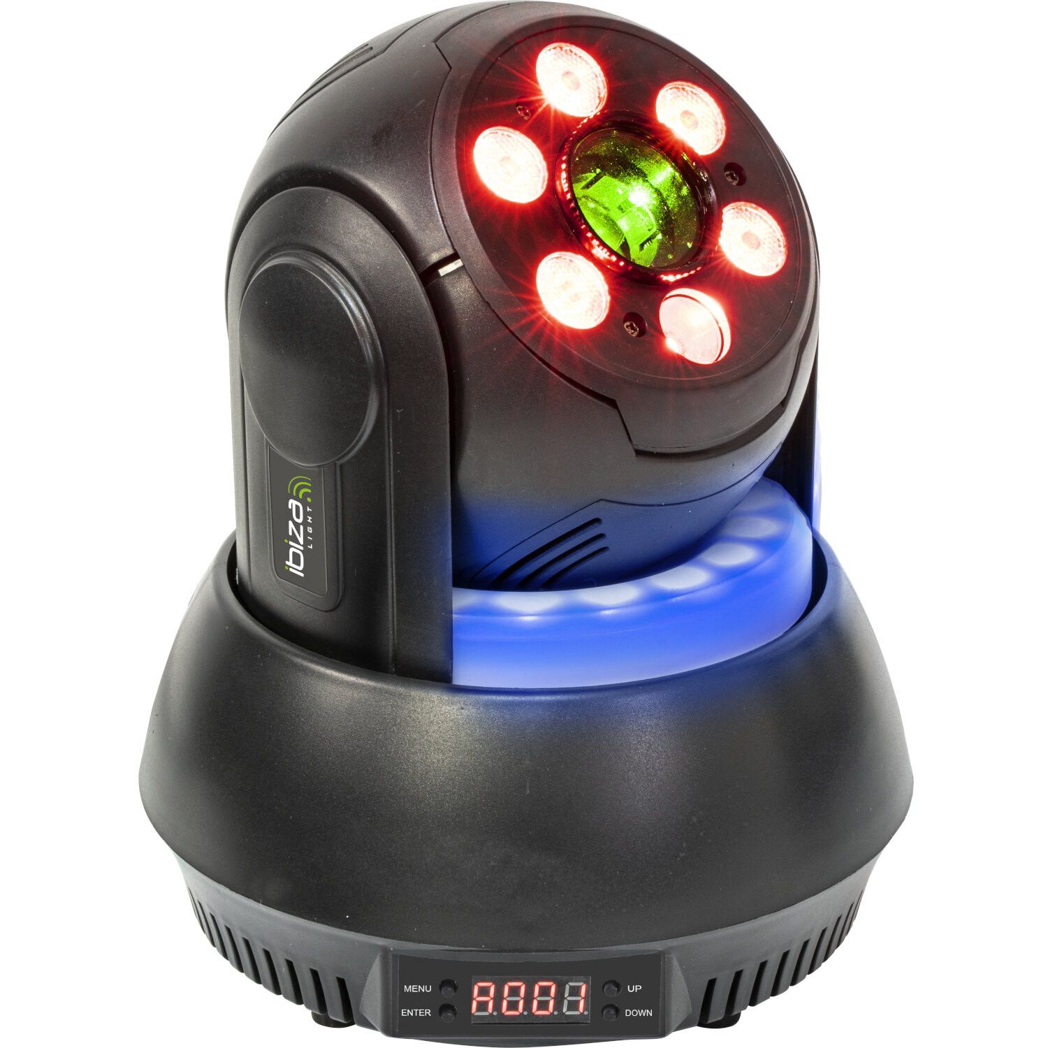 Ibiza Light Star-Laser-BL - Laser Lyre with LED Gobos and Ring Light