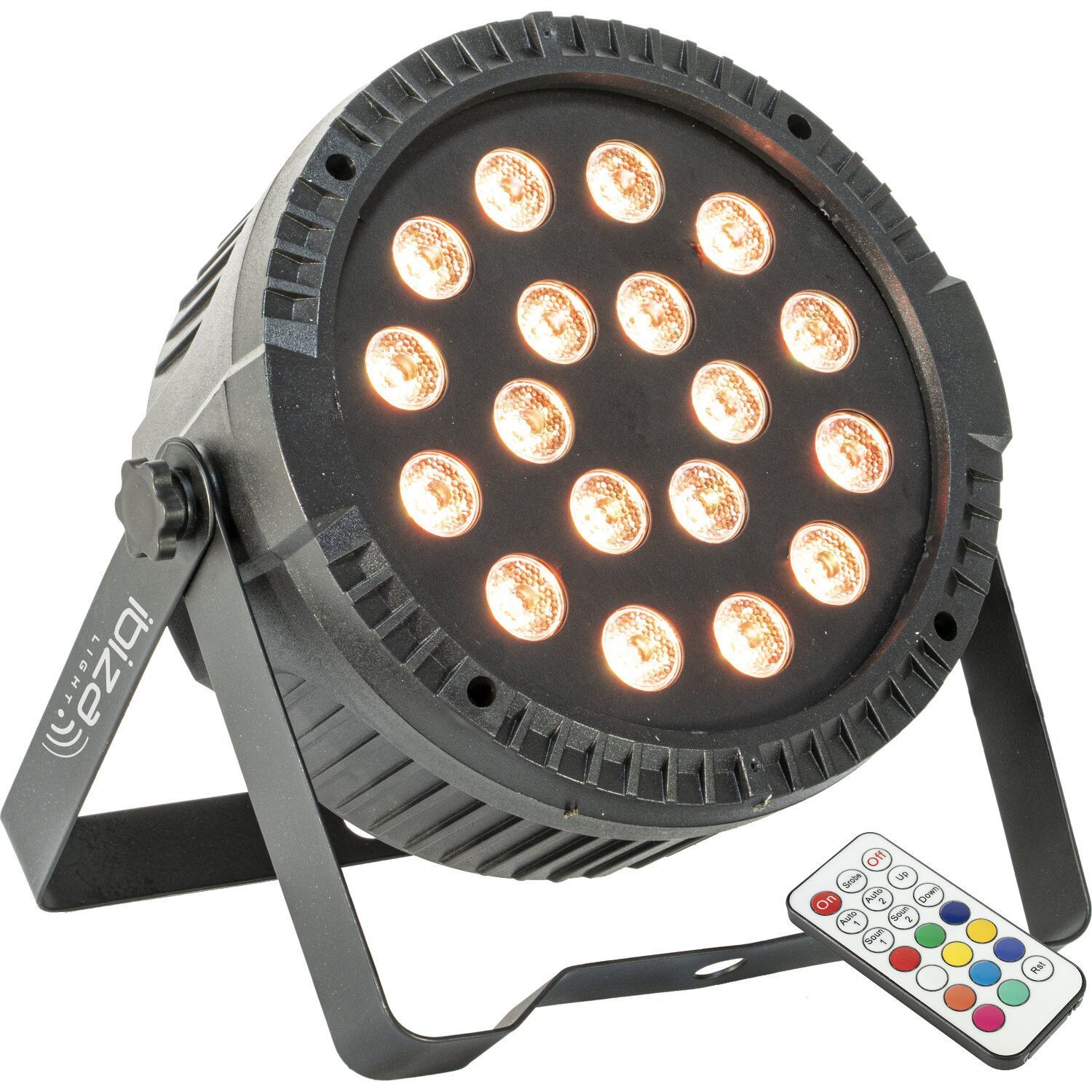 Ibiza Light THINPAR-18X1RGB - Thin PAR Light Projector 18x1 RGB LED 1W