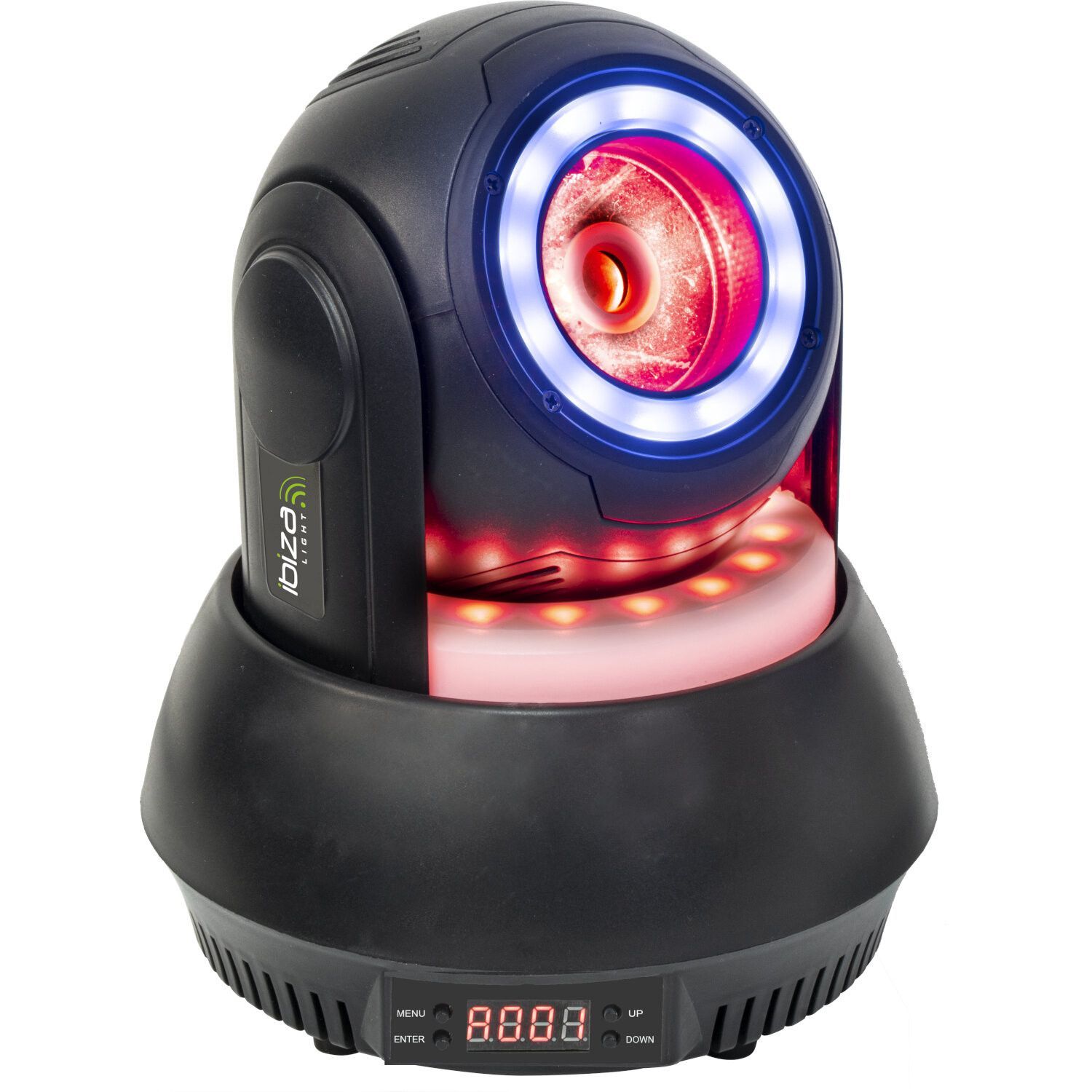 Ibiza Light Star-Beam-LM 40W RGBW 4-in-1 Lyre with Bright Beam and Light Circles