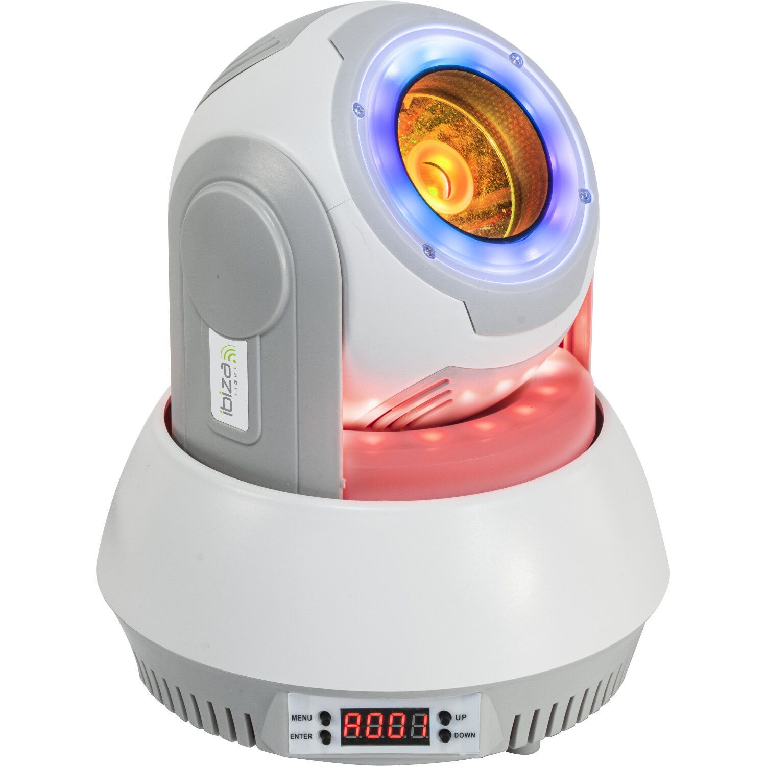 Ibiza Light Star-Beam-WH - 40W RGBW 4-in-1 Beam Lyre with Light Rings