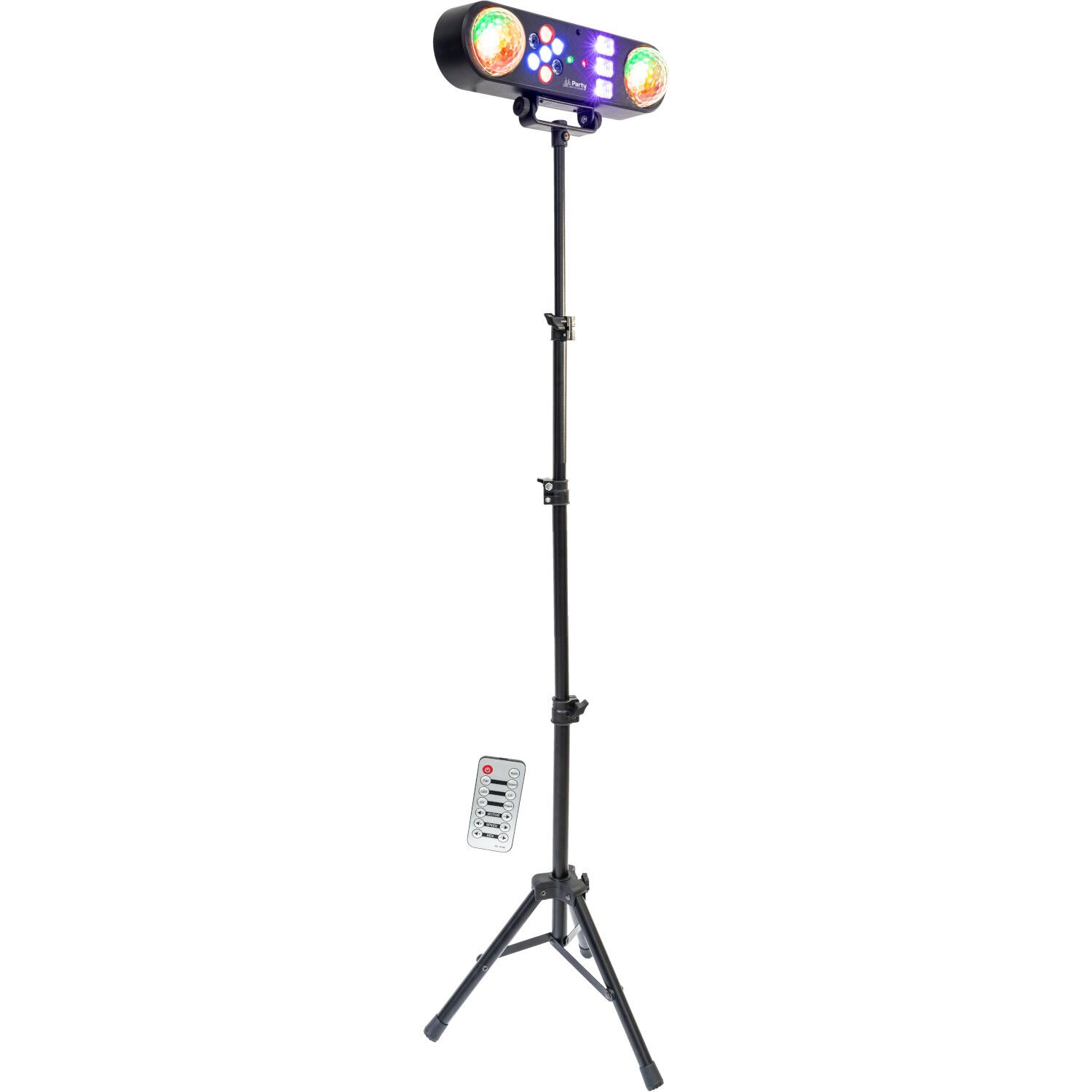 Party SpinLED - Multi-Effect LED Light Stand - Stars, Wash, Strobe and Lasers