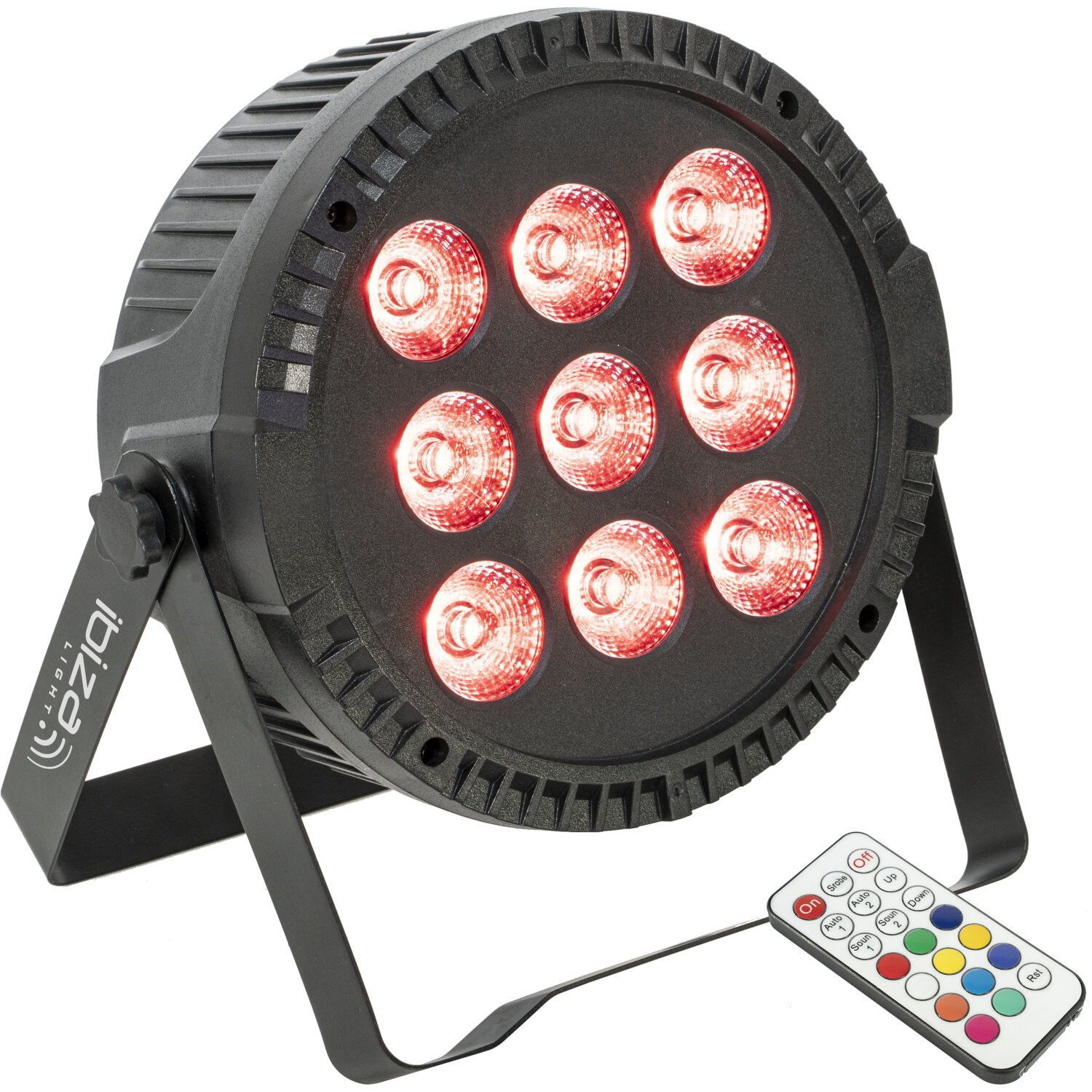 Ibiza Light THINPAR-9X6W-RGBW - 9x 6W RGBW LED Par Light