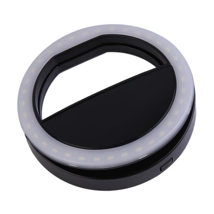 LESHP Mini LED Selfie Ring Light Clip