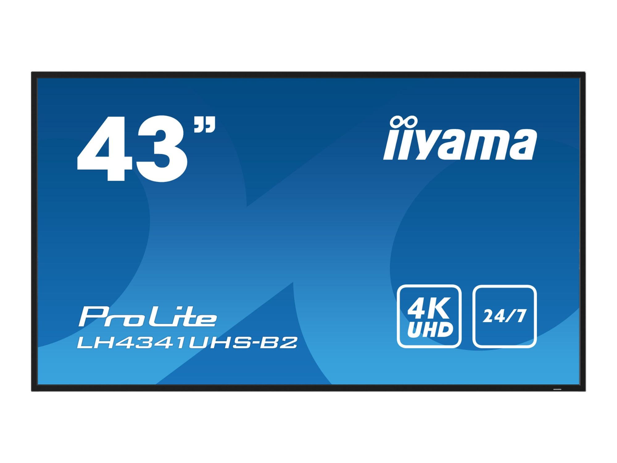 iiyama ProLite LH4341UHS-B2 - 43" LED Backlit LCD Screen - Digital Signage 4K UHD (2160p) 3840 x 2160 - Black, Glossy
