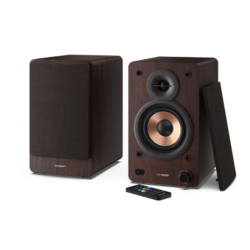 Sharp Shelved Speakers CP-SS30(BR) Brown