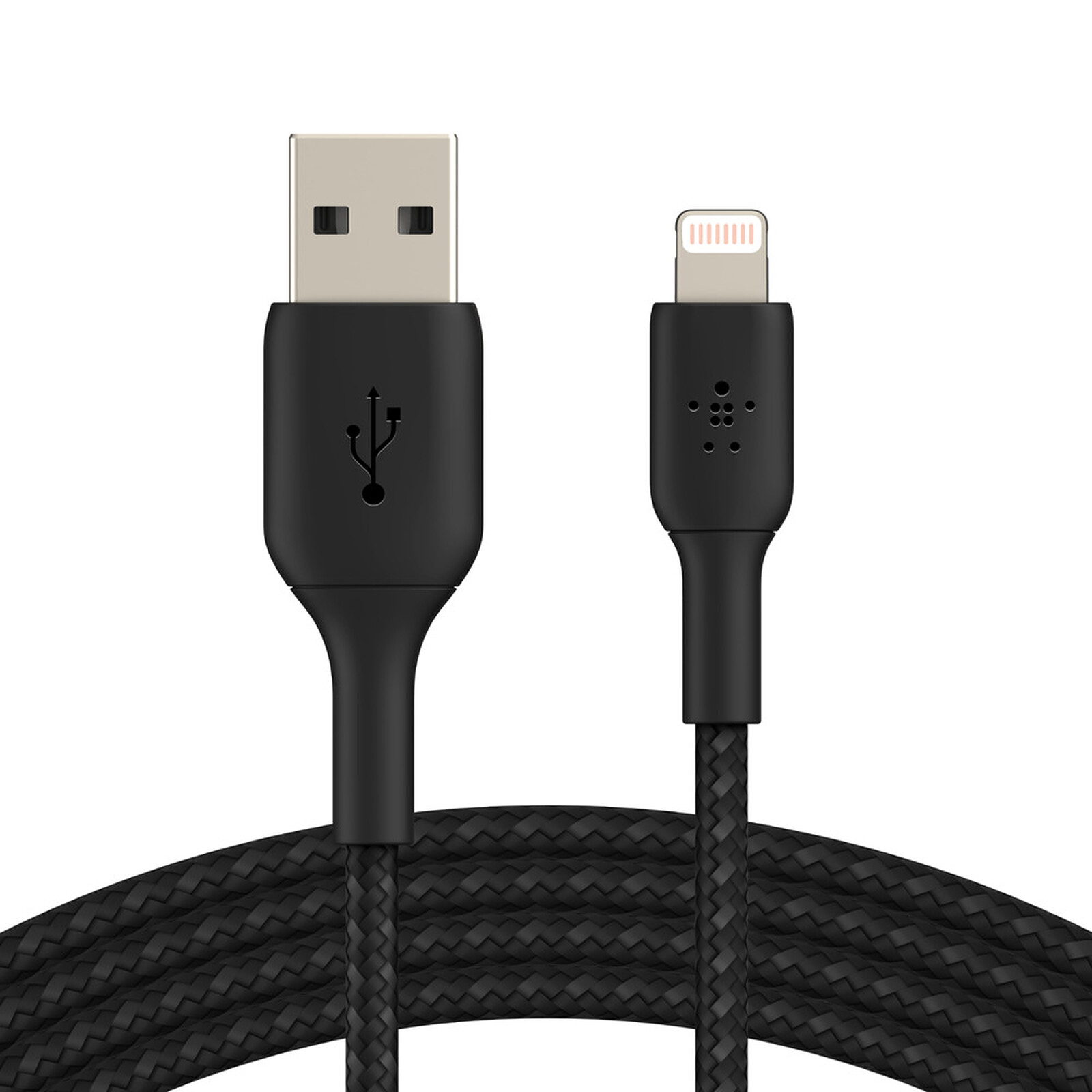 Belkin USB-A to Lightning MFI cable (black) - 2m