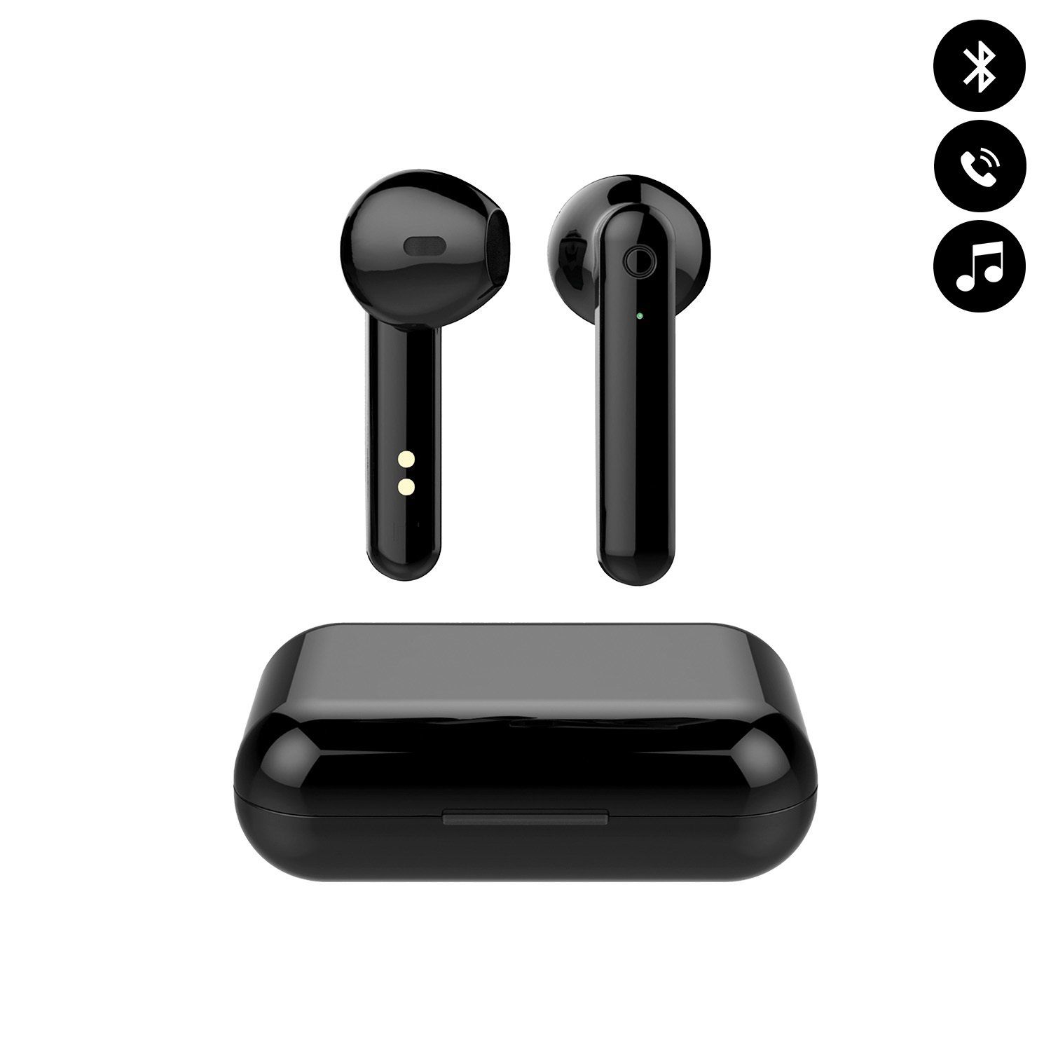 Auriculares Bluetooth Coquediscount con Luz LED - Negro (Tamaño M, Color Negro)