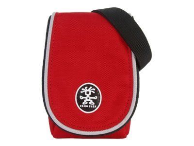 Crumpler Muffin Top 80 Camera Shoulder Bag - ChickenTex Supreme Silver Red