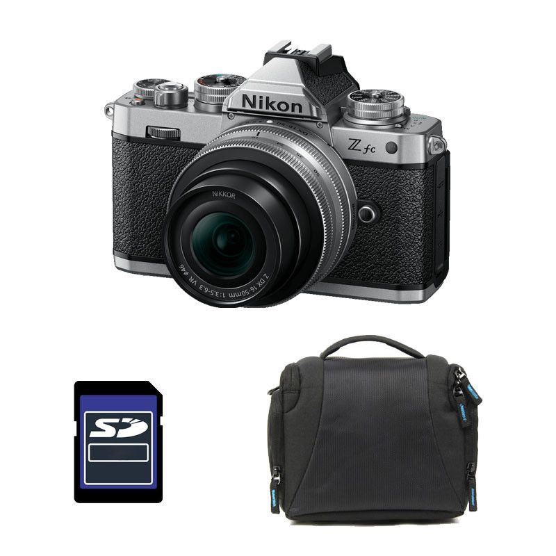 Nikon Z fc + Z 16-50 Silver 3-Year Warranty + Bag + 8GB SD Card