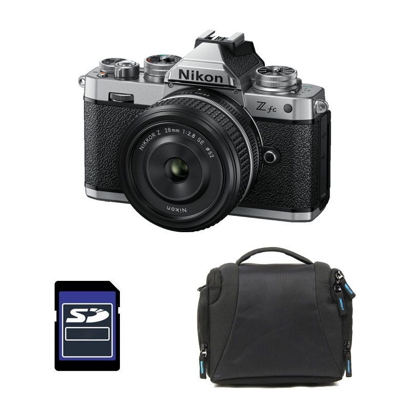 Nikon Z fc + Nikkor Z 28mm f/2.8 SE + Bag + 8GB SD Card