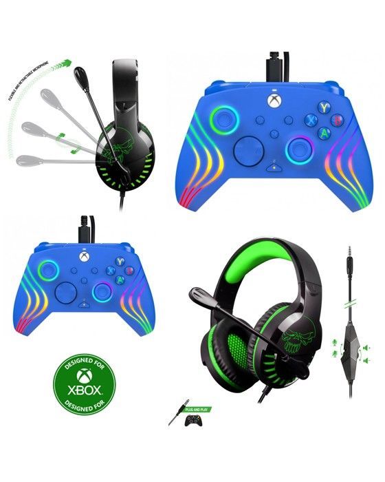 Auricular para juegos - ESPIRITU DE JUGADOR PRO H3 - Con cable - Altavoces de 50 mm - Compatible con Xbox/PC