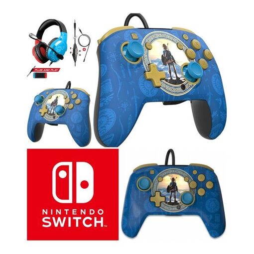 Auriculares de juego PDP Pro-H3 - Rojo y Azul