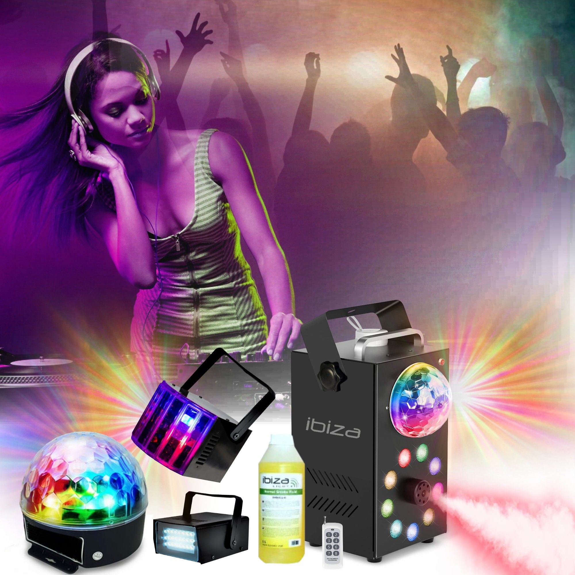 Kit de iluminación Ibiza Light Ibiza PARTY-3PACK