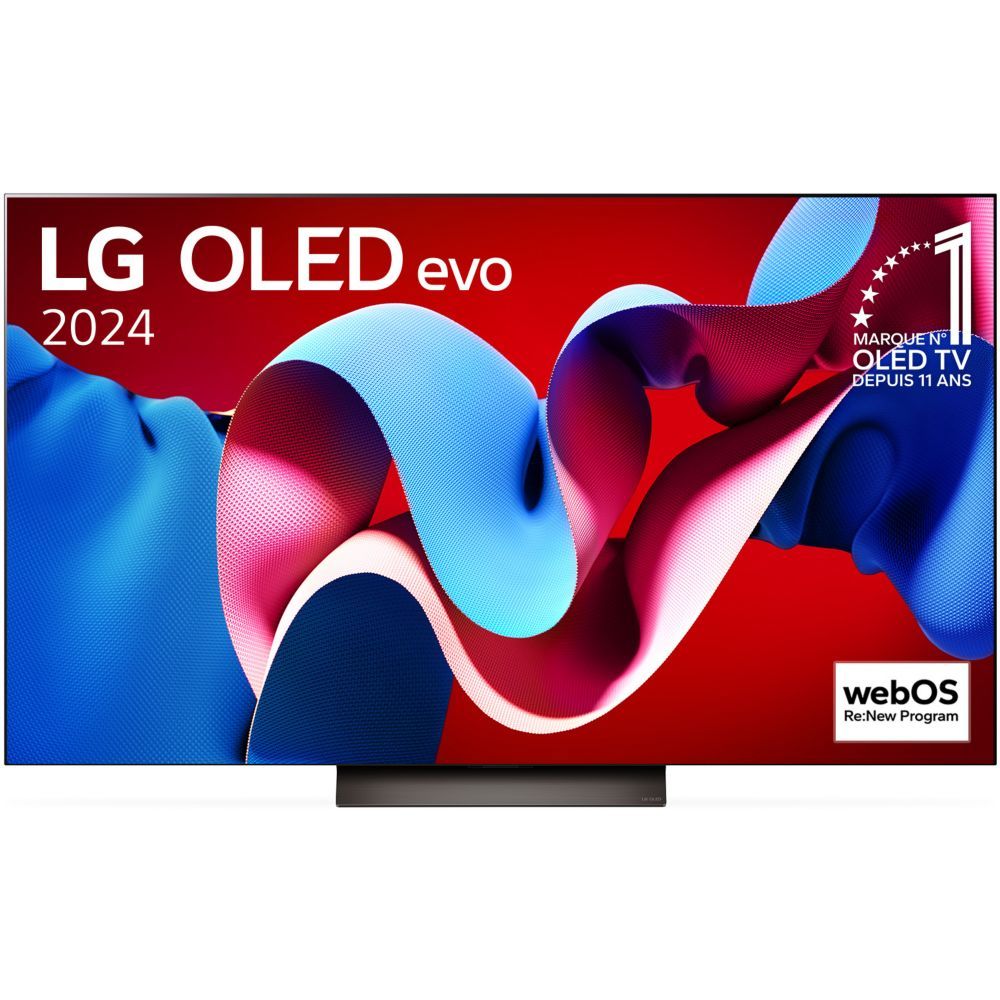 LG OLED77C4 195 cm 4K UHD Smart TV 2024 - Black and Brown
