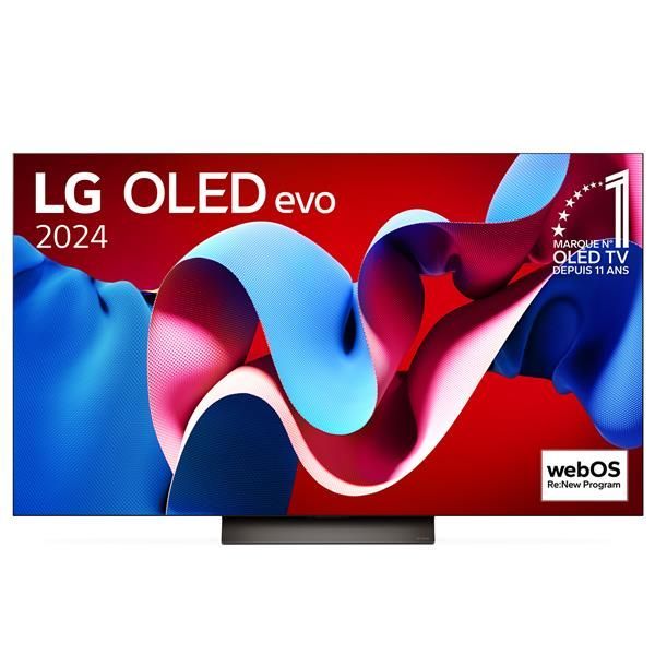 LG OLED55C44LA - 55-inch C4 Series OLED TV - OLED evo - Smart TV - webOS - 4K UHD (2160p) 3840 x 2160 - HDR