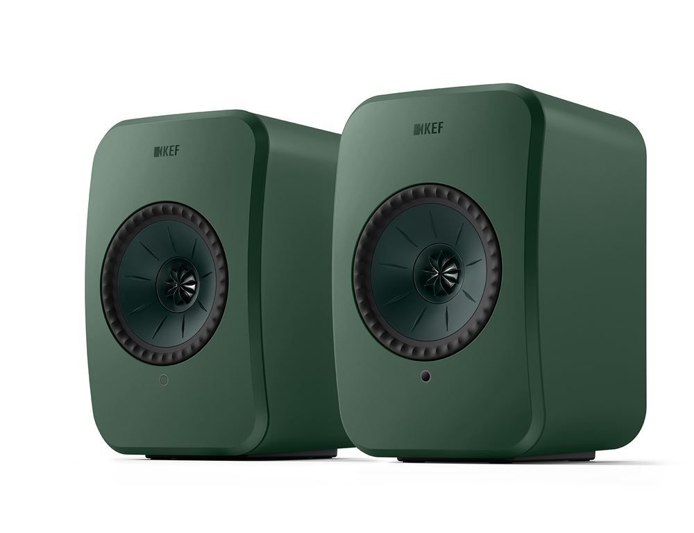 KEF LSX 2 LT Sage Green Connected Hi-Fi Speakers - Pair