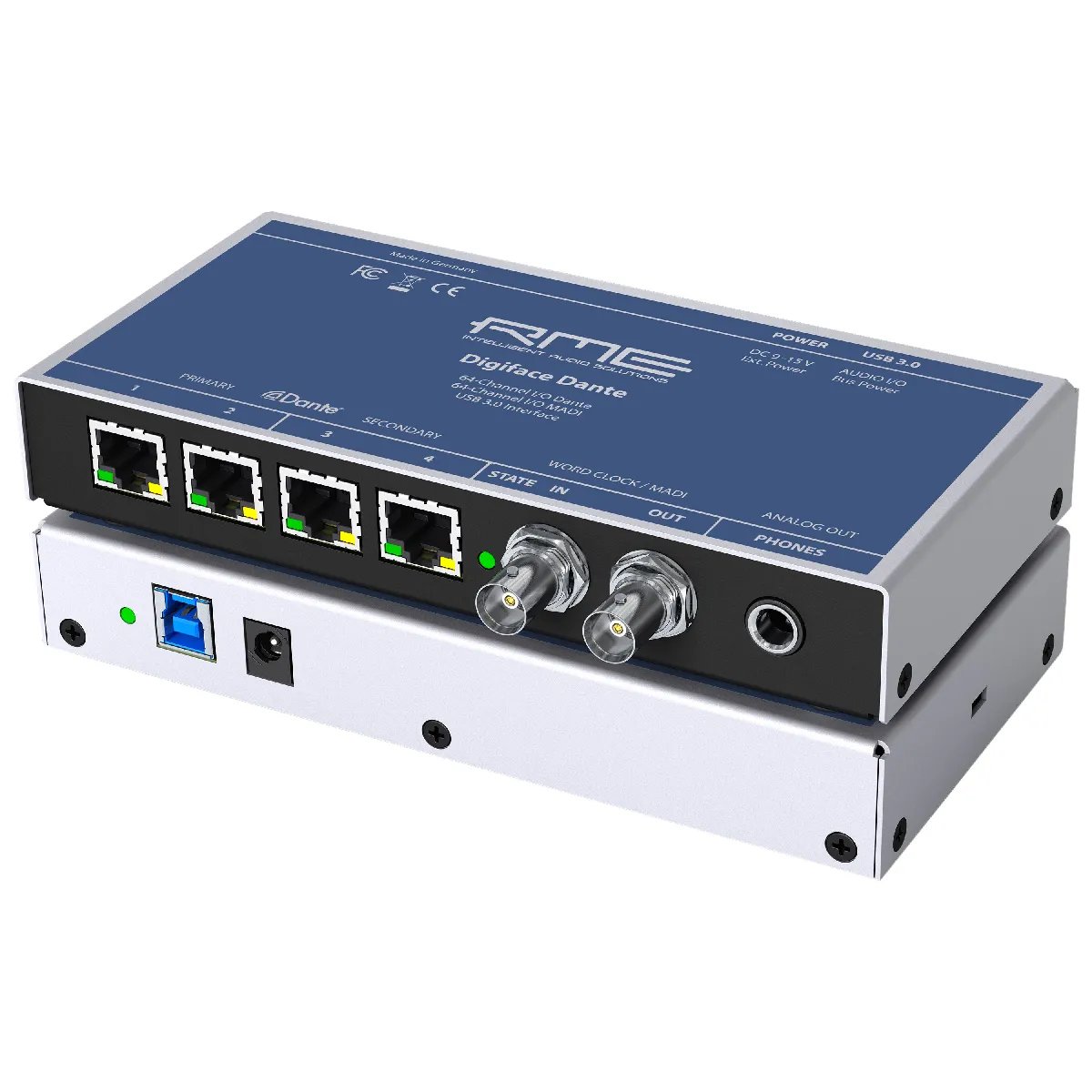 RME Digiface Dante - USB/Dante Audio Interface - 128 I/O Channels - 64 Dante/MADI Channels