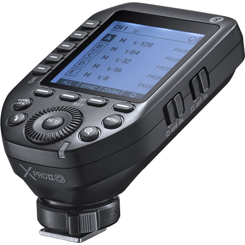 GODOX X-PRO II Wireless Flash Trigger for Olympus/Panasonic (Size: 50x70mm, Color: Black, Capacity: N/A)