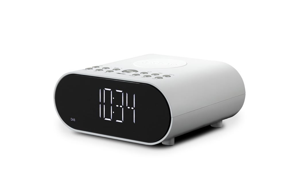 Roberts Ortus Charge FM RDS DAB+ Bluetooth Alarm Clock, White