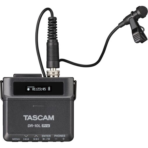 Tascam DR-10L Pro Digital Audio Recorder with Lapel Microphone