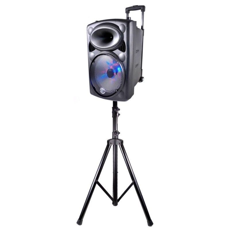 Haut-parleur amplifié My Deejay 10'' 500W avec lumières LED et support inclus