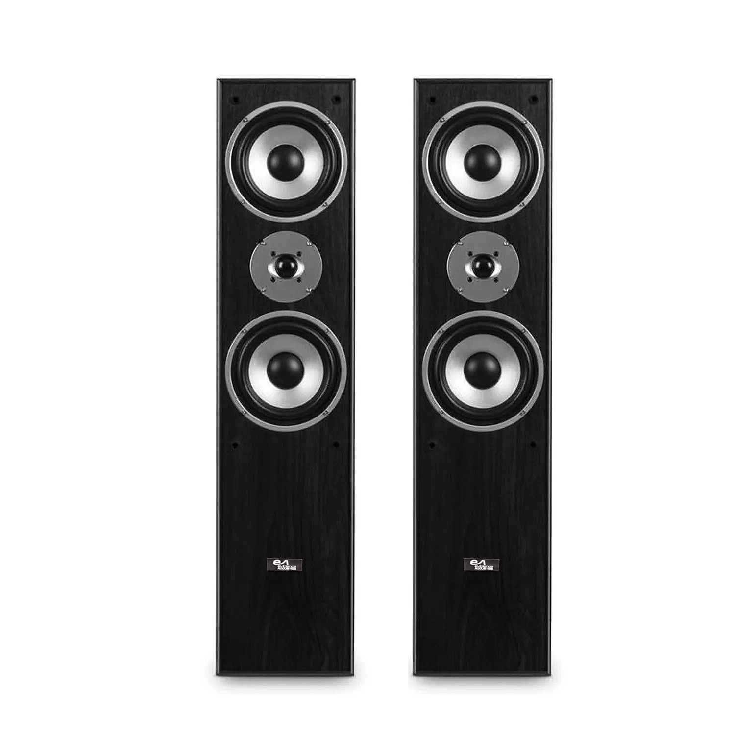 Evidence Acoustics EA700-BK Hi-Fi/Home Cinema Speakers - 2x500W PMPO - 3-Way Bass Reflex - Black - 5M Cable