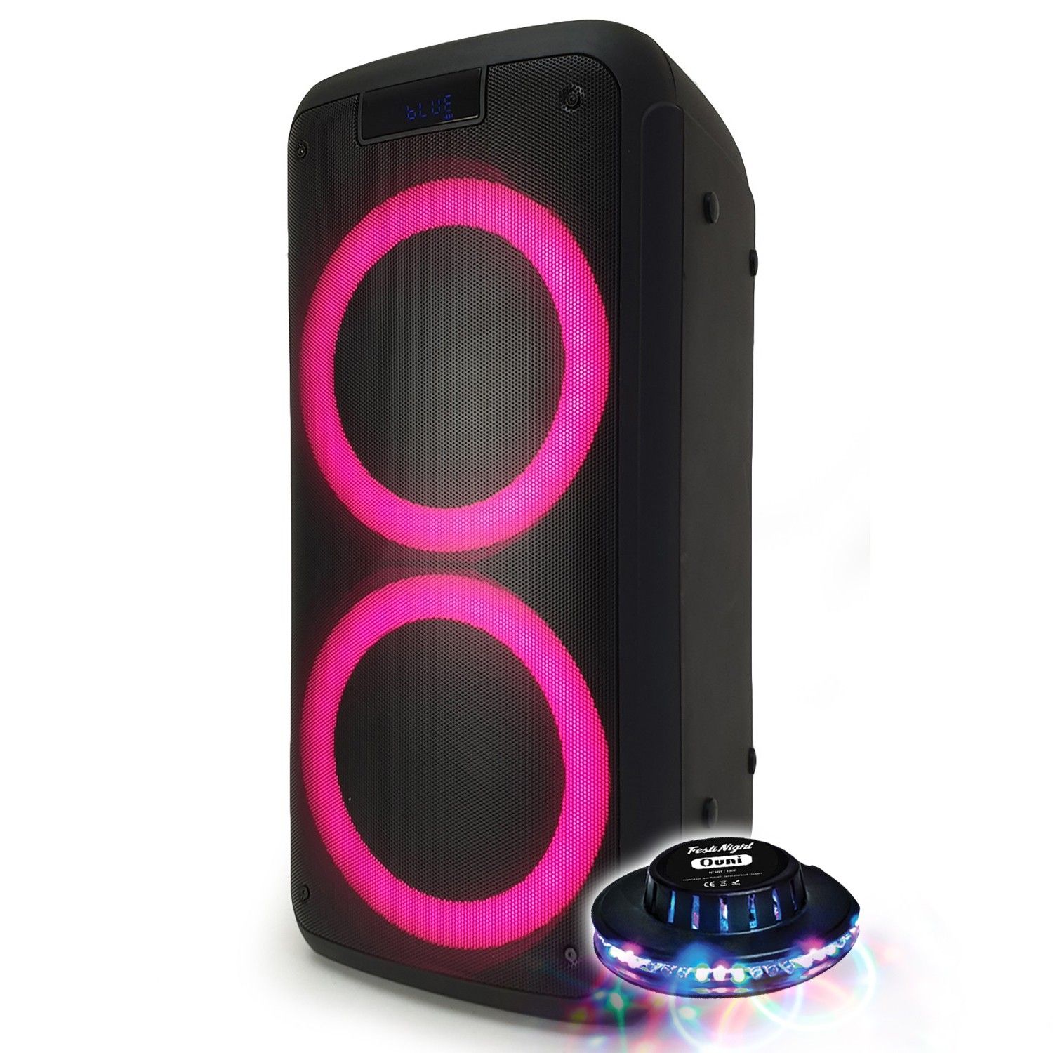 KVG400 Active Speaker - SD/USB/Bluetooth - 400W + Remote + OVNI Light