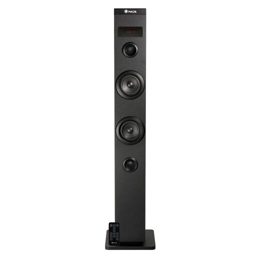 BMI NGS SKYCHARM 50W Bluetooth Speaker with Remote Control, Optical Input, USB, FM Radio and AUX In (Black)