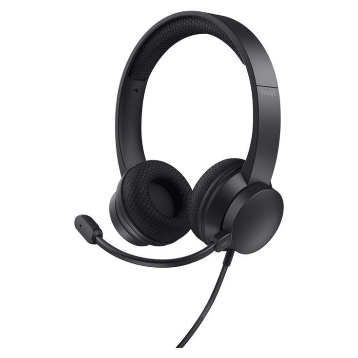Trust HS-260 - Over-Ear Wired Headset - USB-A - Black