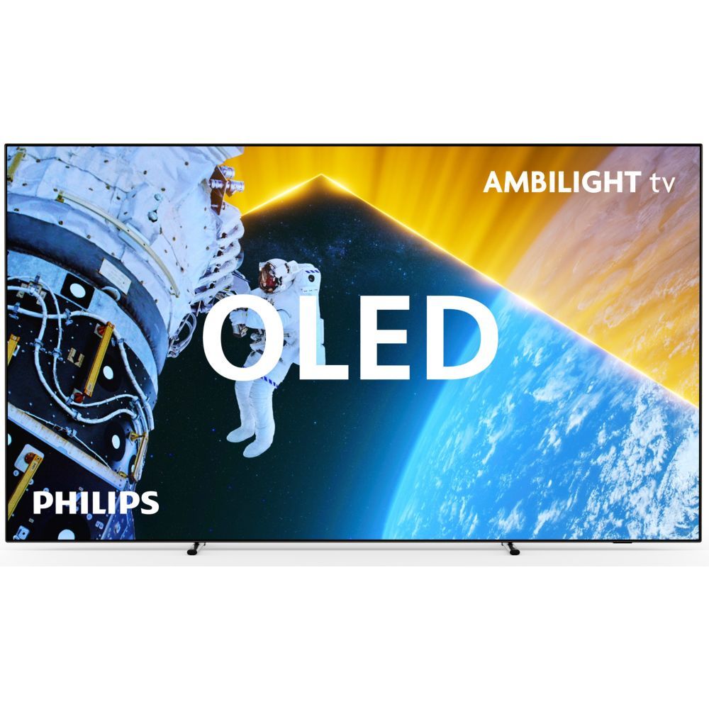 Philips 77OLED809 OLED TV with Ambilight - 194 cm, 4K UHD, Google TV, Metal Silver