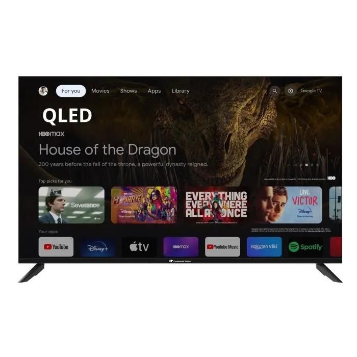 Continental Edison 50-Inch QLED 4K Smart TV