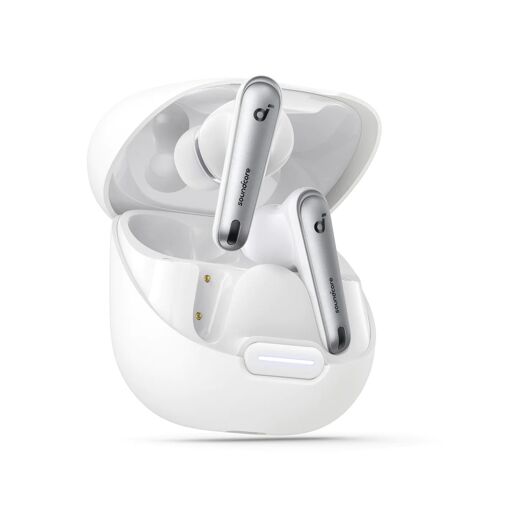 Anker Soundcore Liberty 4 NC - Auriculares inalámbricos con micrófono y cancelación activa de ruido (Blanco)