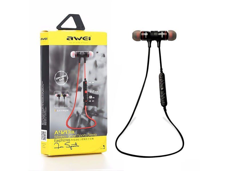 AWEI A920BL Wireless Sport Headphones - Black