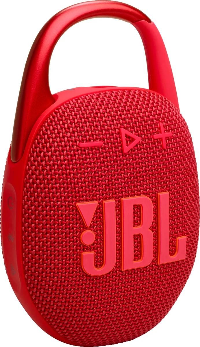 JBL Clip 5 Speaker - Wireless - Bluetooth - App Controlled - 7W - Red