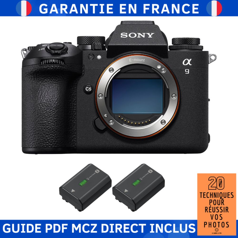 Sony A9 III + 2 Sony NP-FZ100 + Ebook '20 Techniques for Successful Photos' - Sony Hybrid Camera