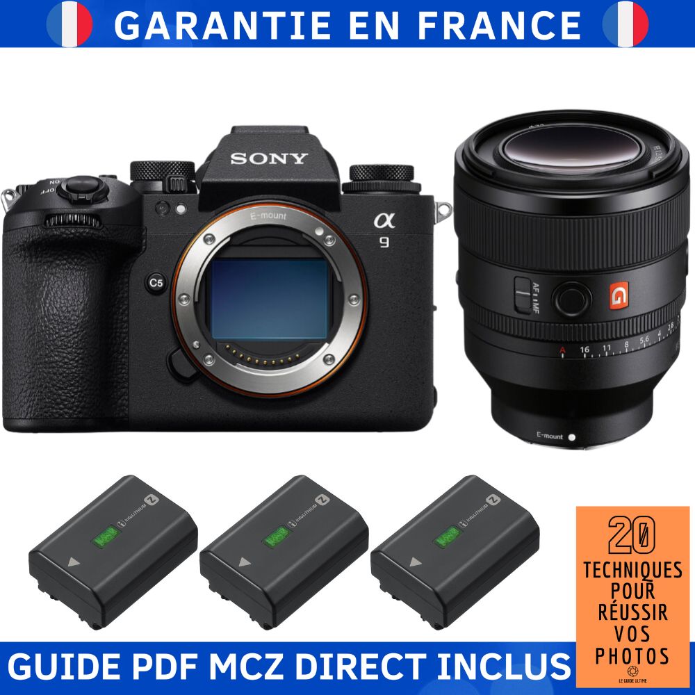 Sony A9 III + FE 50mm f/1.2 GM + 3x NP-FZ100 + Ebook '20 Techniques for Success in Photography' - Sony Hybrid Camera