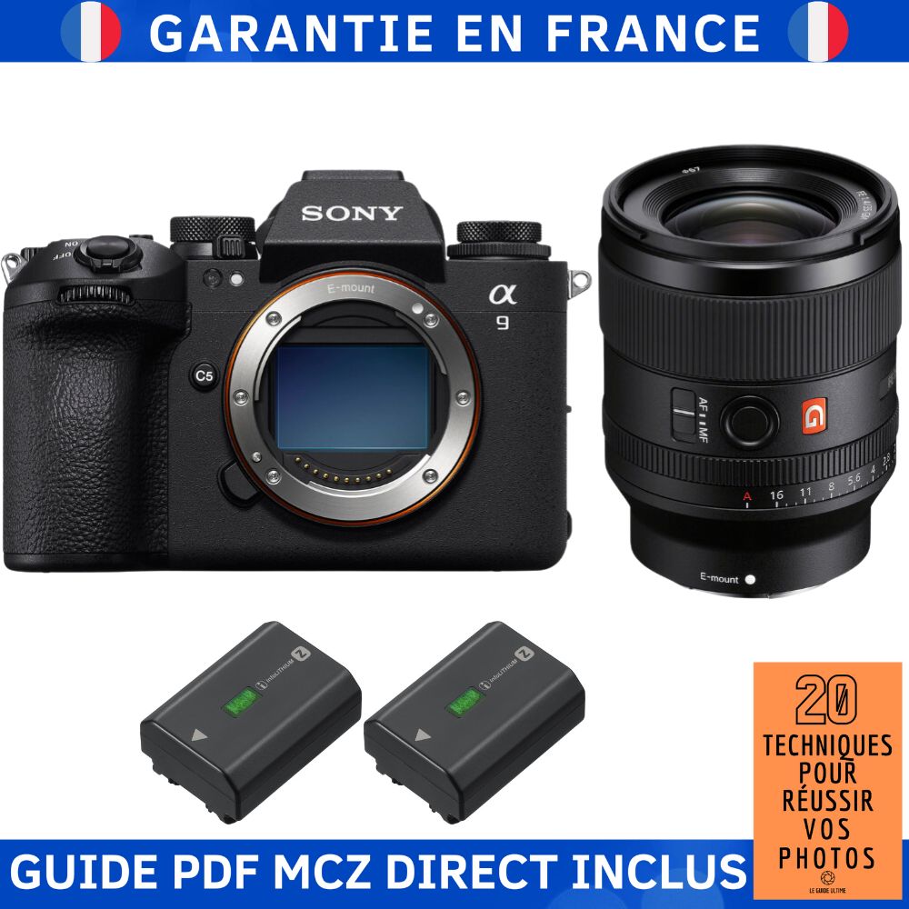 Sony A9 III + FE 35mm f/1.4 GM Lens + 2x NP-FZ100 Batteries + '20 Techniques for Succeeding in Photography' Ebook - Sony Hybrid Camera