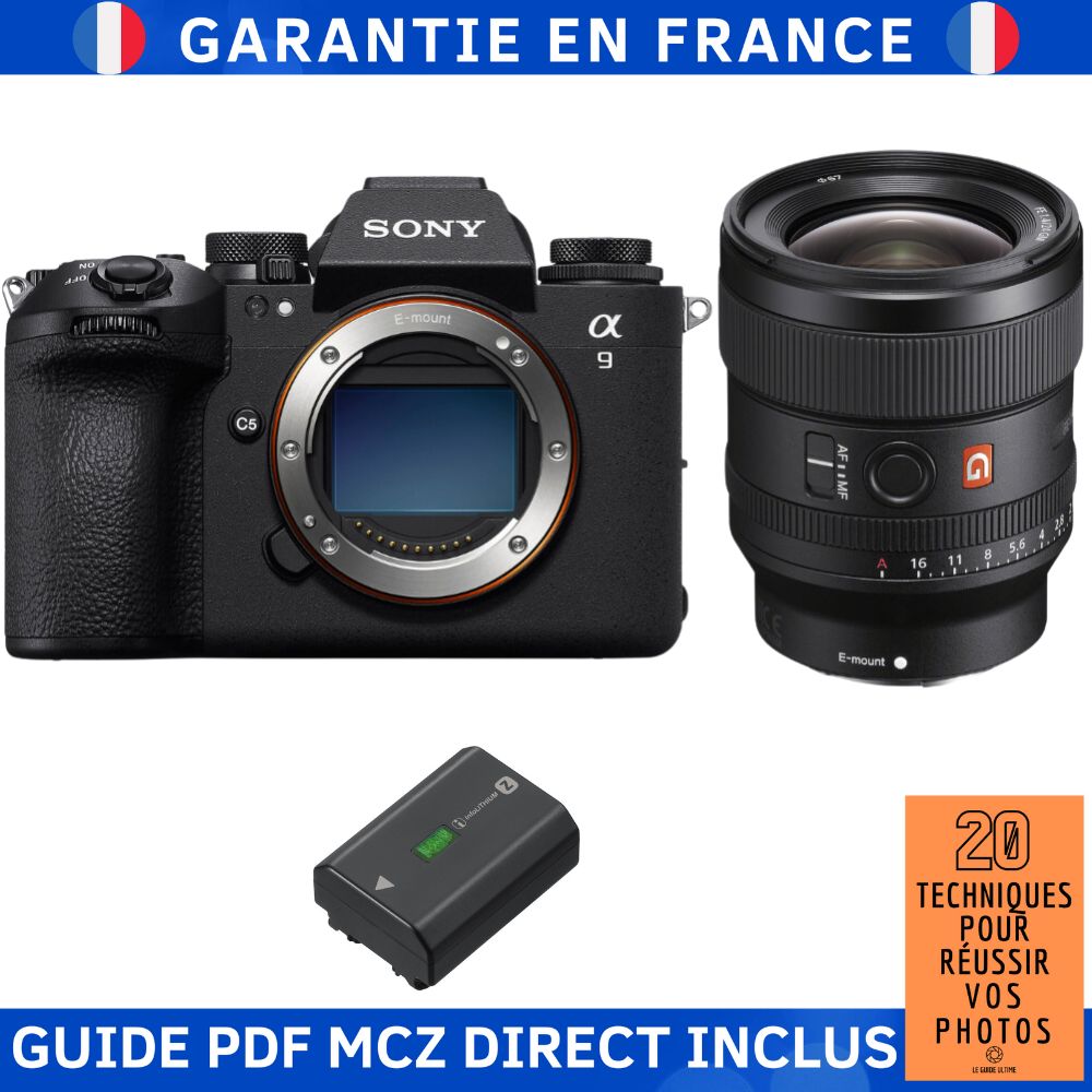 Sony A9 III + FE 24mm f/1.4 GM + 1 Sony NP-FZ100 + Ebook '20 Techniques for Succeeding in Photography' - Sony Hybrid Camera