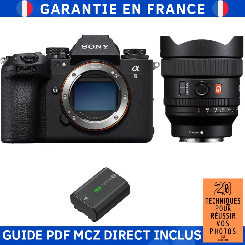 Sony A9 III + FE 14mm f/1.8 GM + 1 Sony NP-FZ100 + Ebook '20 Techniques for Succeeding in Photography' - Hybrid Camera Sony