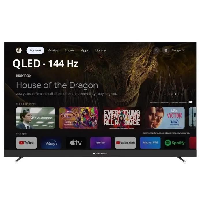 Continental Edison 4K QLED Smart TV