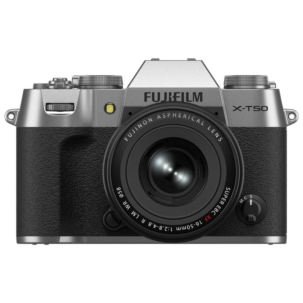 Fujifilm X-T50 Mirrorless Camera with XF 16-50mm Lens, Silver