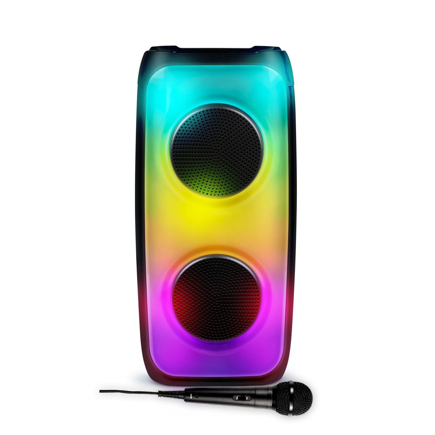 Enceinte sans fil Party BIG BEN PARTYBTHPM - 50W - Bluetooth 5.0 - USB/SD - Eclairage LED, Boost de basses, Microphone inclus