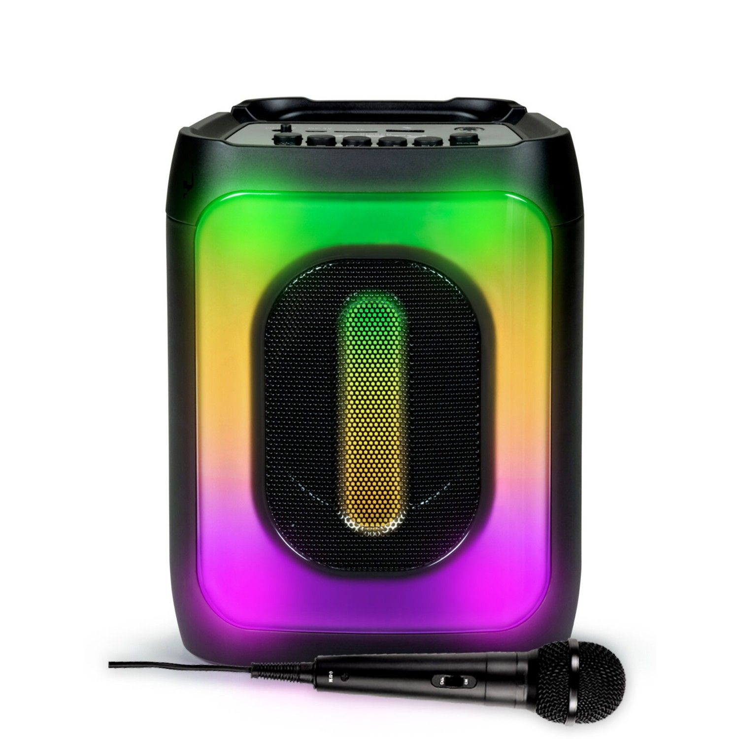 Party Active Rechargeable Battery Speaker 30W PARTYBTHPS2 - Bluetooth 5.0 / USB SD, Light Effects, Micro Karaoke - Bass Boost